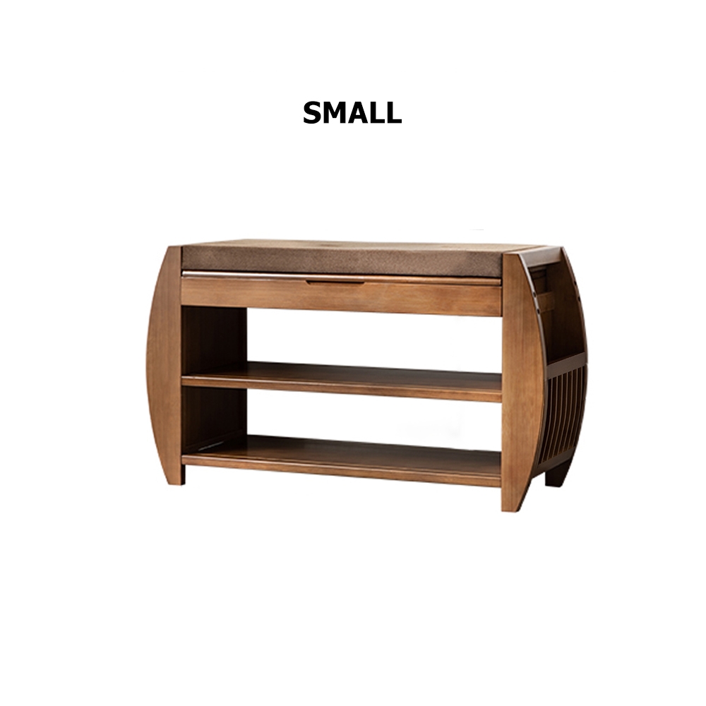 Questions et Réponses pour Banc de rangement pour chaussures, étagère à chaussures en bois, marron (820 mm)