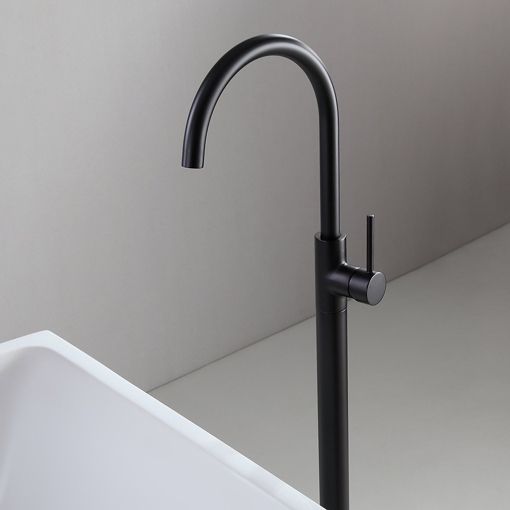 Customer Reviews for Brewst Modern Style Matte Black Single Handle Freestanding Tub Filler Faucet Solid Brass