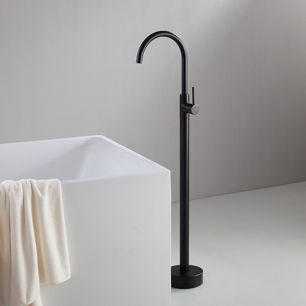 Customer Reviews for Brewst Modern Style Matte Black Single Handle Freestanding Tub Filler Faucet Solid Brass