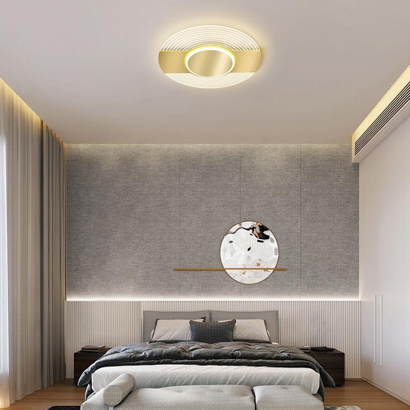 Questions and Answers for Contemporary Round LED Flush Mount Ceiling Light in Gold Acrylic & Metal