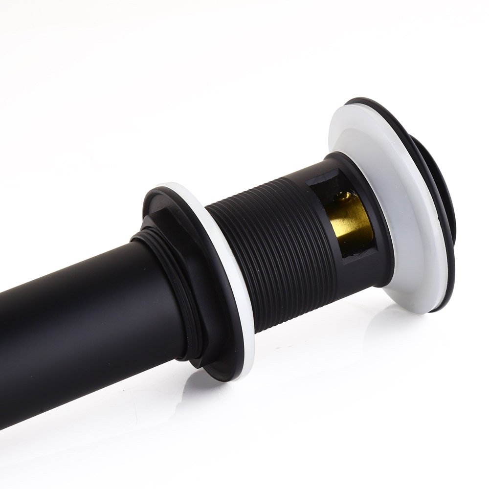 Customer Reviews for Modern Solid Brass Pop Up Basin Waste with Overflow for Bathroom Basin in Matte Black