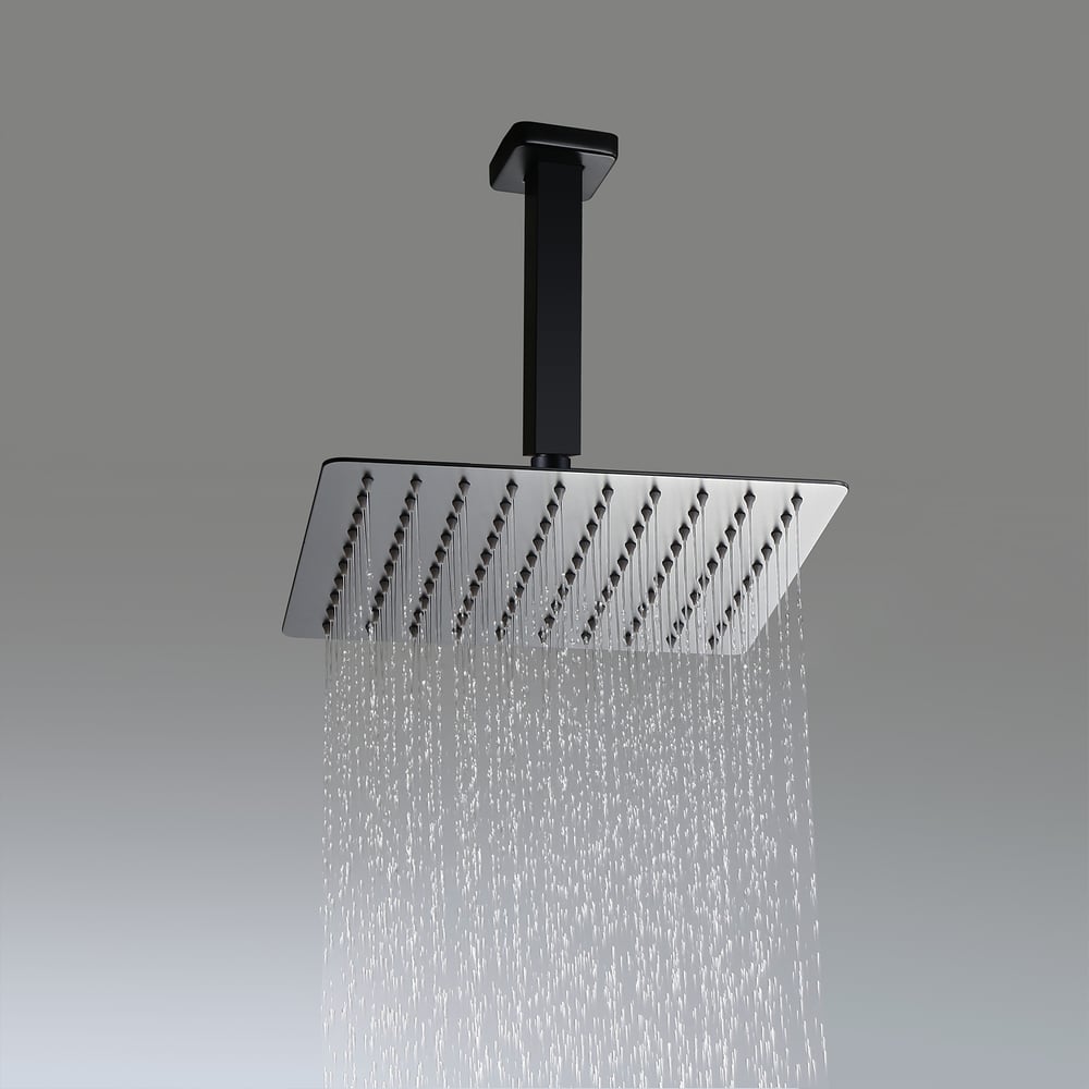 Customer Reviews for Commercial 12" Ceiling Mount Shower System Pressure Balance Valve and Trim Matte Black