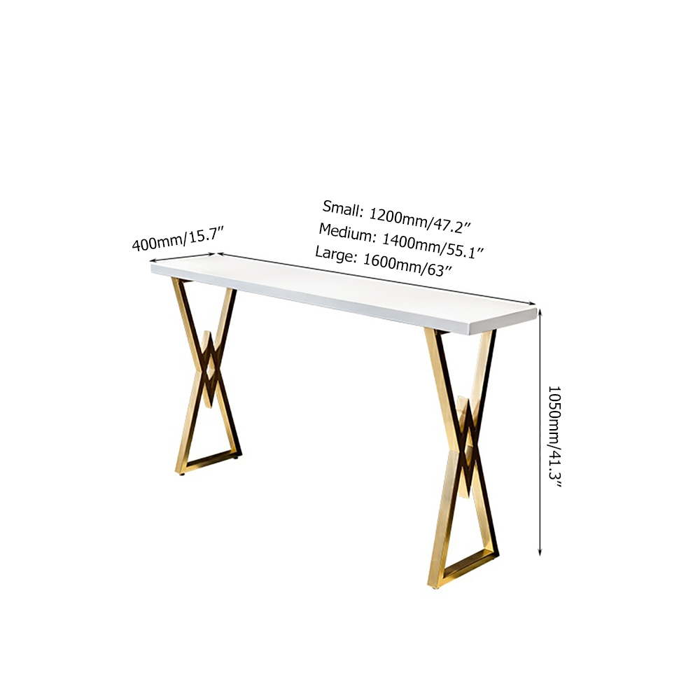 Rectangular Bar Height Pub Table Dining Table for Breakfast Nook Solid Wood X Base weights dimensions image