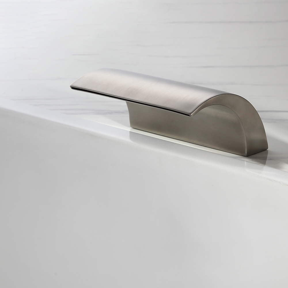 Customer Reviews for Victoria Deck Mount Waterfall Tub Faucet with Handheld Shower in Brushed Nickel