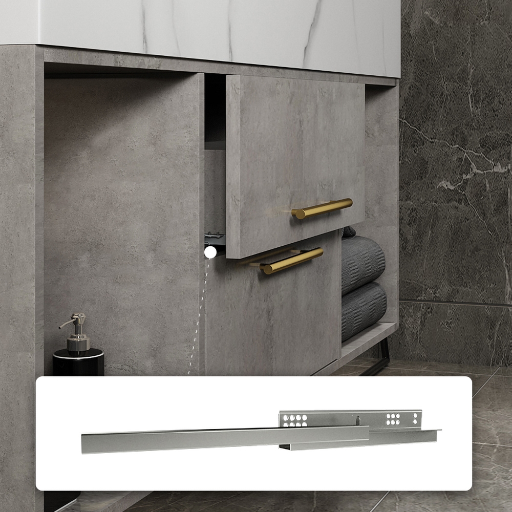 Questions and Answers for 1000mm Grey Floating Bathroom Vanity with Stone Top Wall Mounted Cabinet