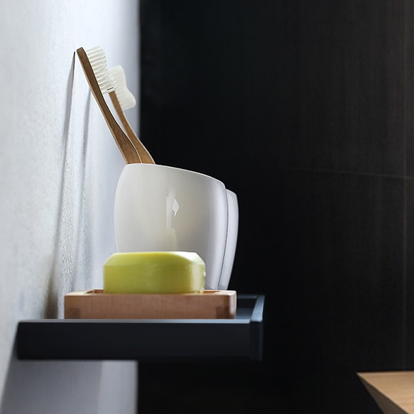 Questions and Answers for Tierney Modern Stainless Steel Matte Black Bathroom Shelf Wall Mounted