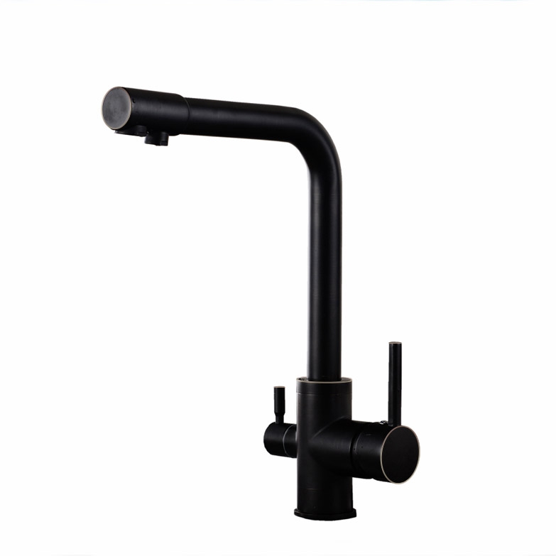 Questions and Answers for Stev Monobloc Dual Lever Kitchen Mixer Tap with Water Filtering in Antique Black