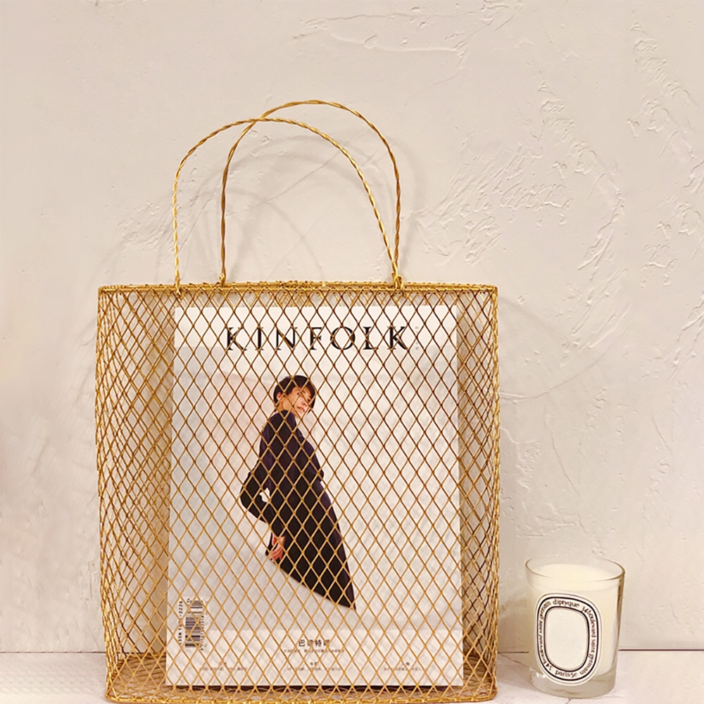 Questions and Answers for 480mm Gold Modern Metal Magazine Rack with Handle for Bedroom in Metal