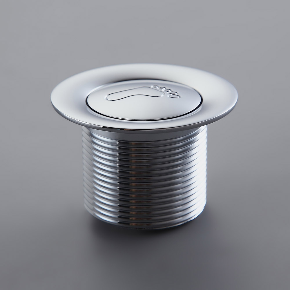 Questions and Answers for Modern Solid Brass Round Tip Toe Bath Waste without Overflow in Polished Chrome