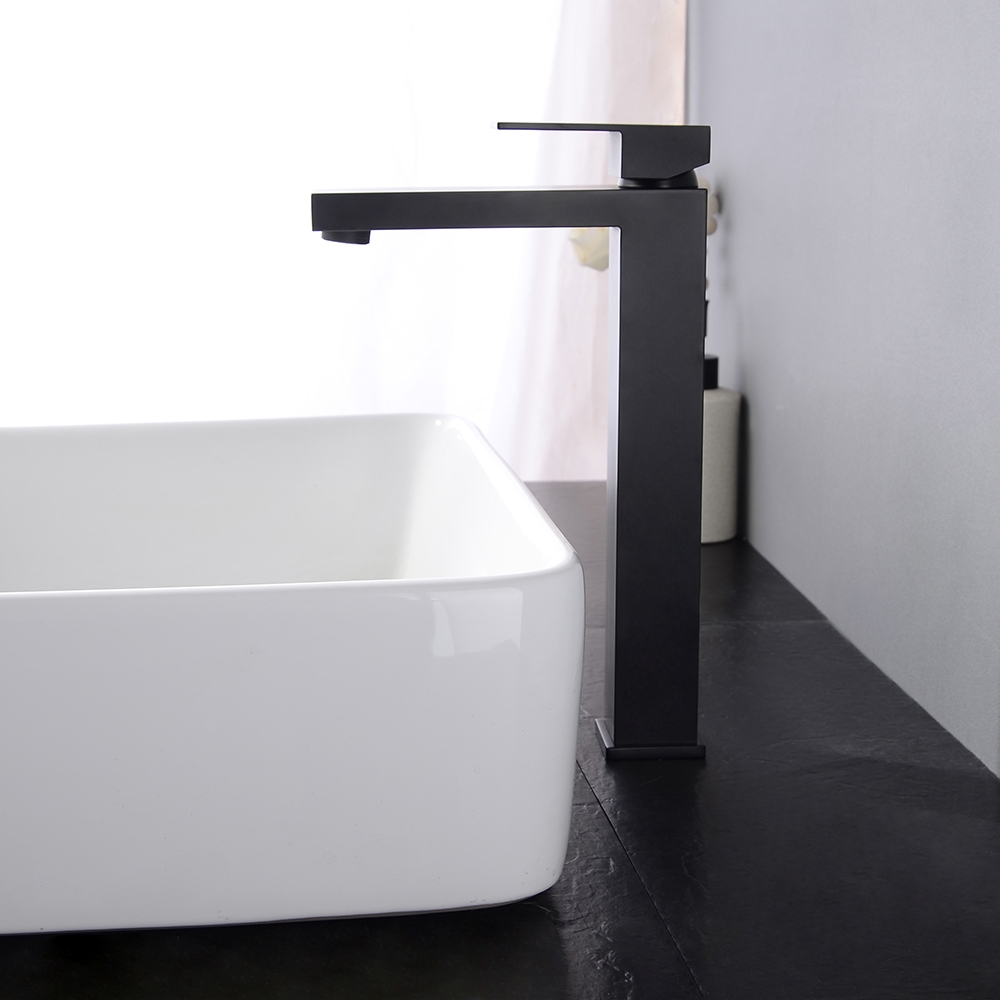 Otázky a odpovědi pro Vland Modern 1otvorový umyvadlový faucet s jednou rukojetí v matné černé masivní mosazi