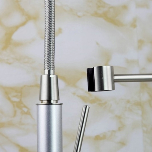 Questions and Answers for Brewst Commercial Pull Out High-Arc Kitchen Faucet Single Handle in Brushed Nickel