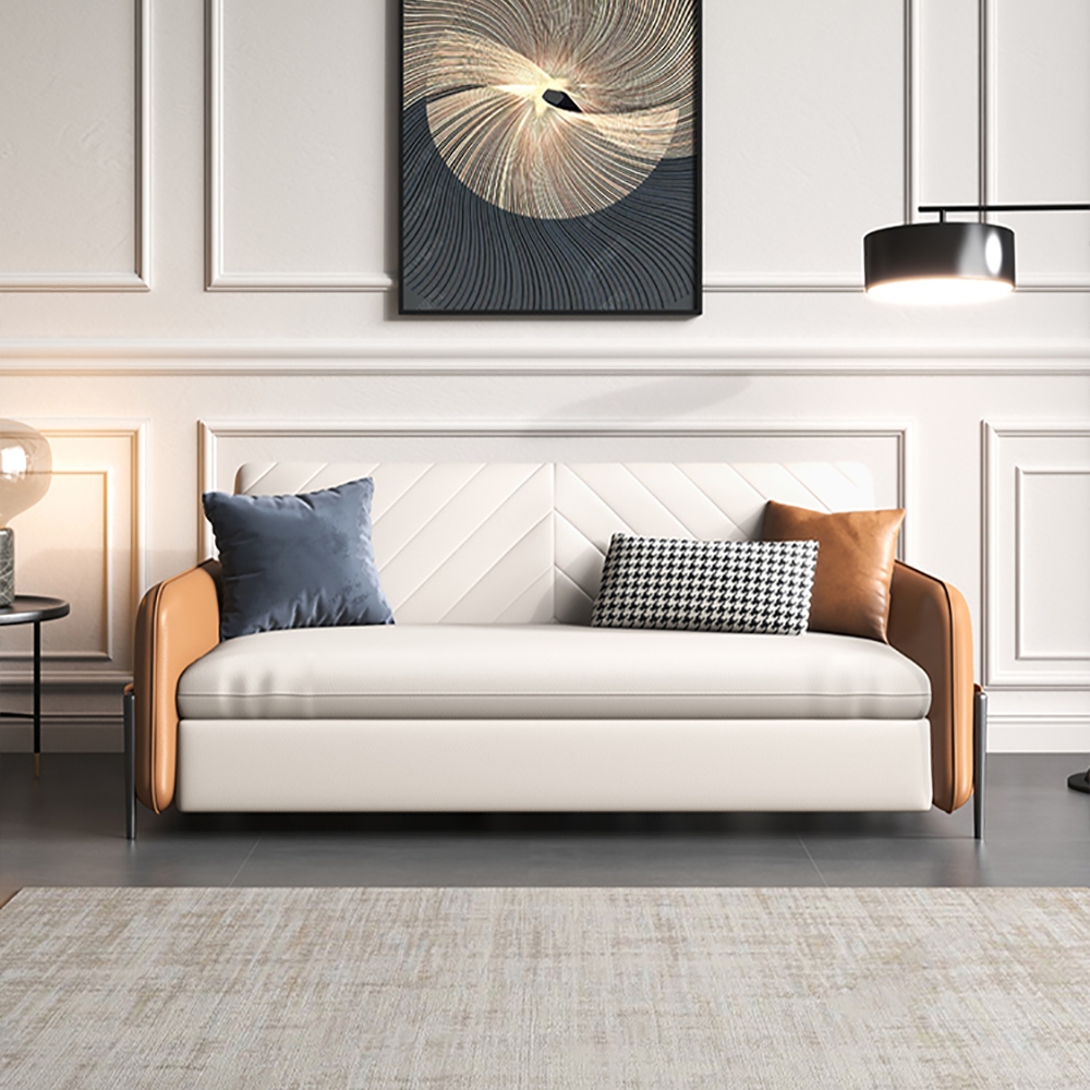 Questions and Answers for 67" Queen 2-Seater Leath-aire Sleeper Sofa