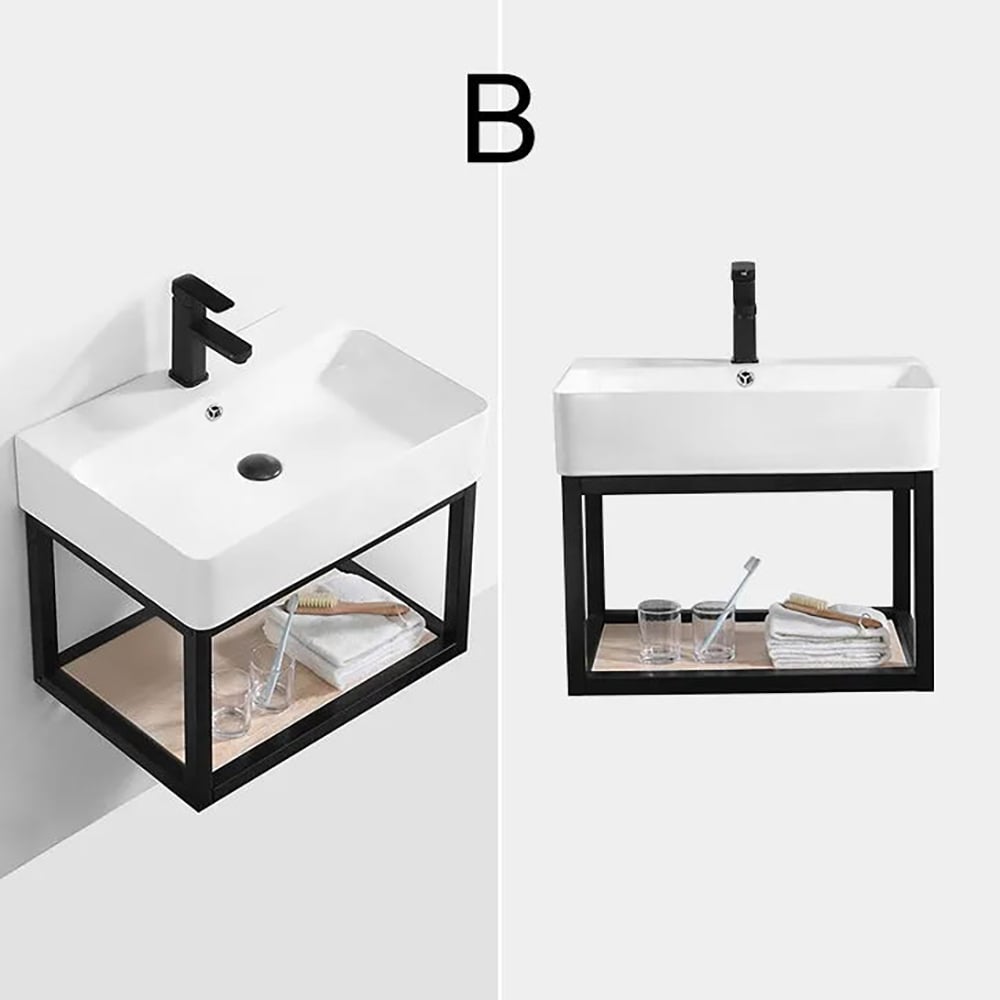 Questions and Answers for Floating Bathroom Vanity with Top 24" with Sink Modern Single Sink Vanity