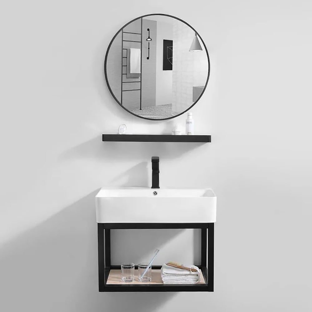 Questions and Answers for Floating Bathroom Vanity with Top 24" with Sink Modern Single Sink Vanity