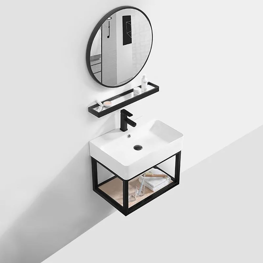 Questions and Answers for Floating Bathroom Vanity with Top 24" with Sink Modern Single Sink Vanity