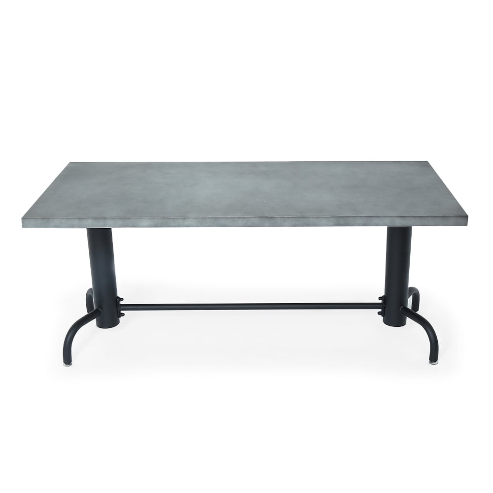 Questions and Answers for 1600mm Industrial Dining Table Concrete Grey Table Top Solid Wood Metal Base