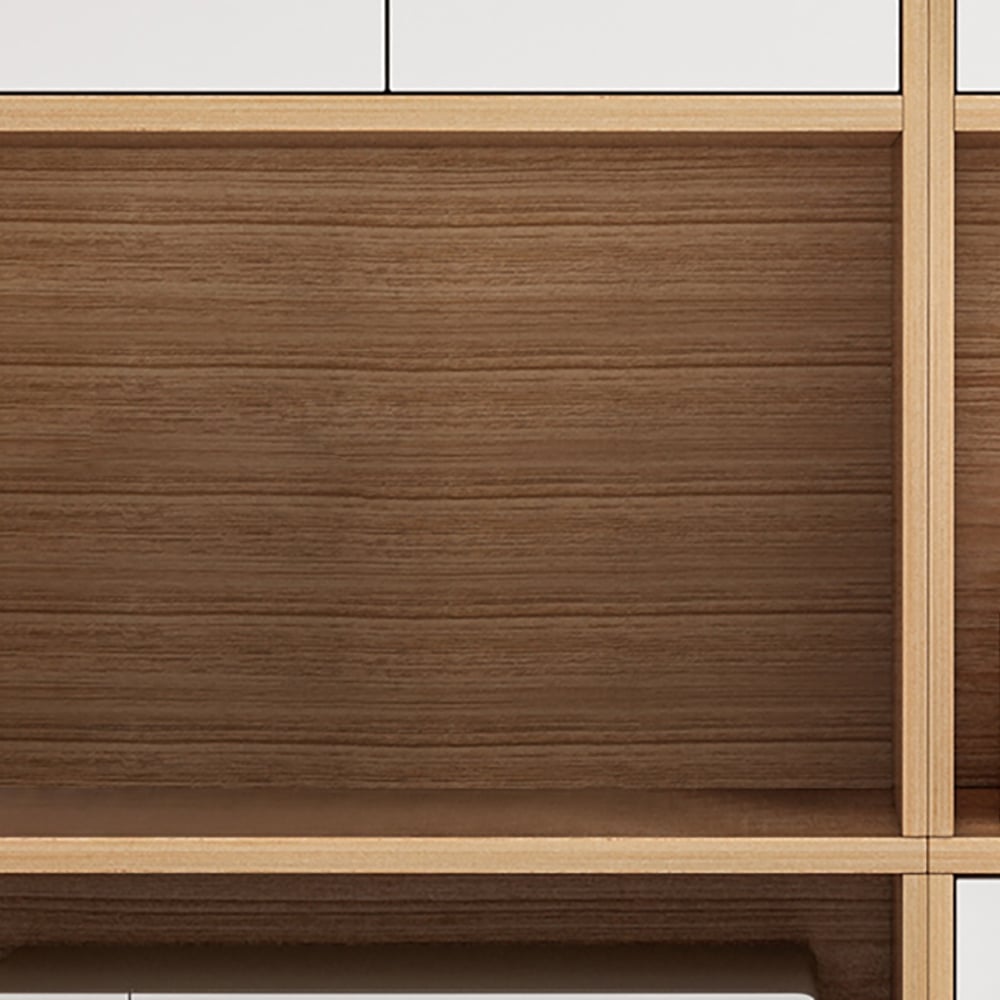 Questions et Réponses pour Étagère de cuisine Farmhouse Buffet en noyer pour micro-ondes