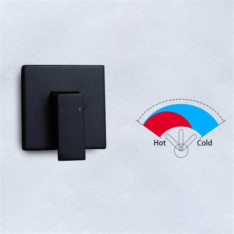 Questions and Answers for Wall Mount Matte Black Single Handle Bathroom Sink Faucet Solid Brass