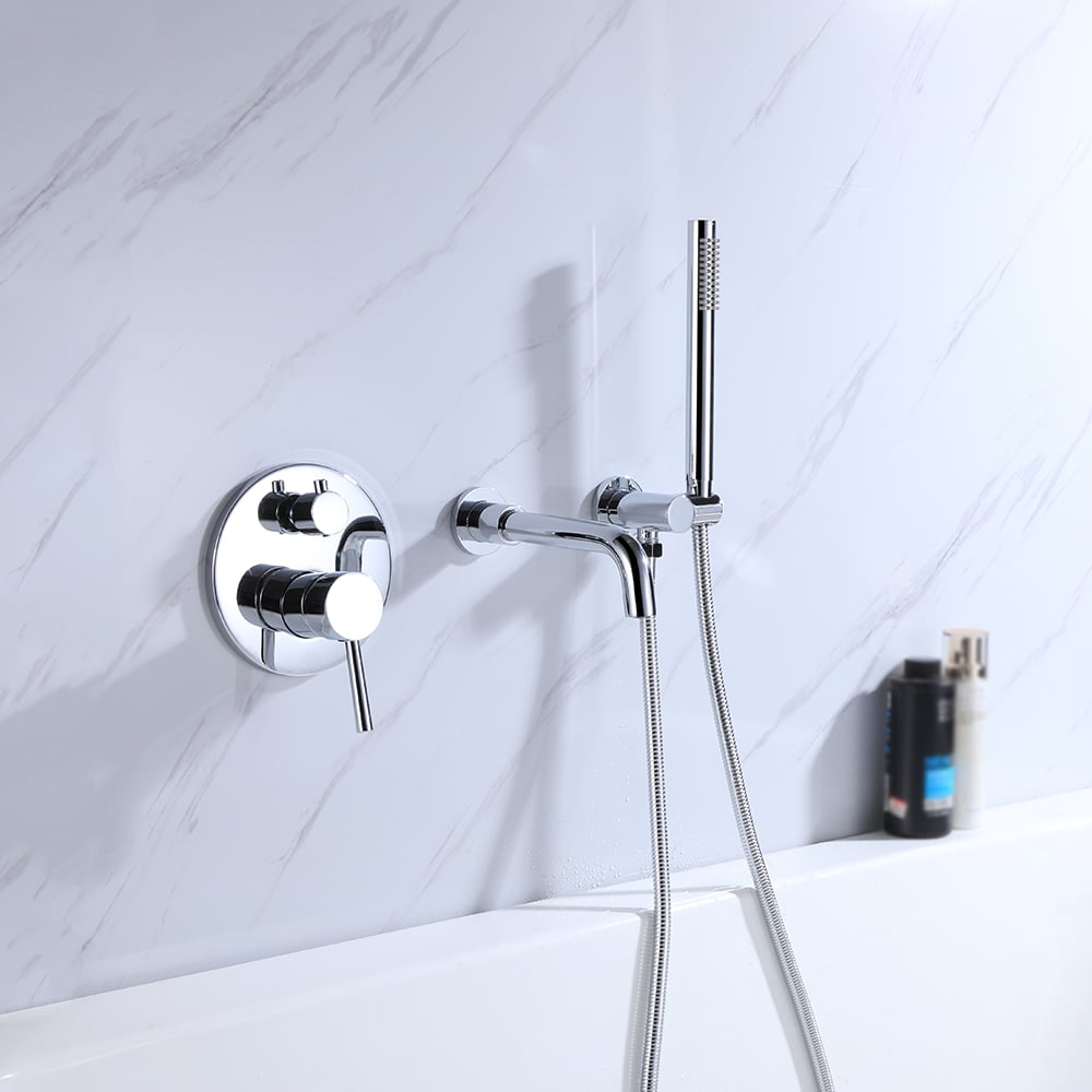 Questions and Answers for Stev Modern Wall-Mount Swivel Bath Filler Mixer Tap with Handshower in Polished Chrome