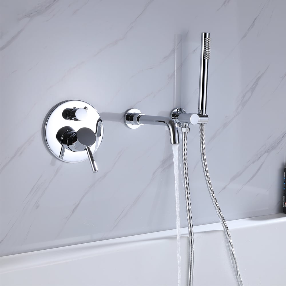 Questions and Answers for Stev Modern Wall-Mount Swivel Bath Filler Mixer Tap with Handshower in Polished Chrome
