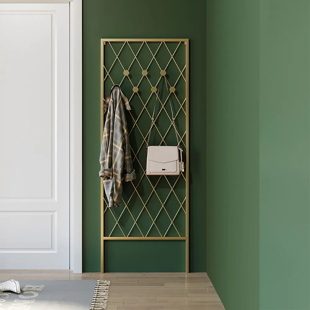 Avis Clients sur Porte-manteau d'angle mural Entryway en métal avec crochets