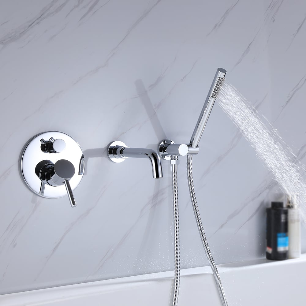 Questions and Answers for Stev Modern Wall-Mount Swivel Bath Filler Mixer Tap with Handshower in Polished Chrome
