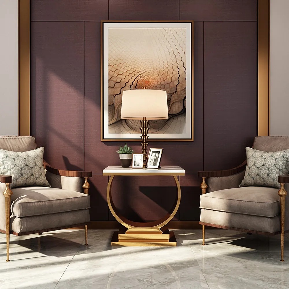 Questions and Answers for Postmodern White End Table with Stainless Steel Base Crescent Moon Deisgn