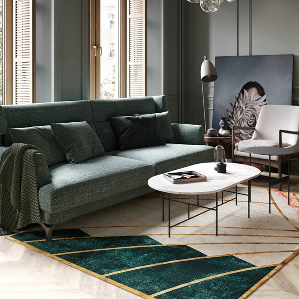 Questions et Réponses pour Tapis de zone géométrique rectangulaire moderne de 1530 mm x 2430 mm