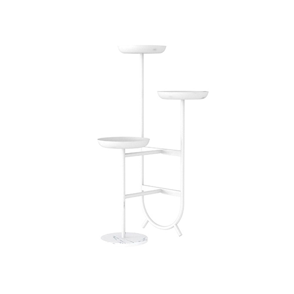 Questions et Réponses pour Support de plantes debout en métal de forme unique en blanc