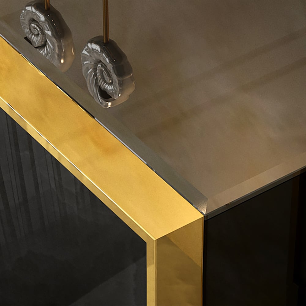 Questions and Answers for Cylina 1500mm Glossy Black Buffet & Sideboard with 3 Drawers & 2 Doors