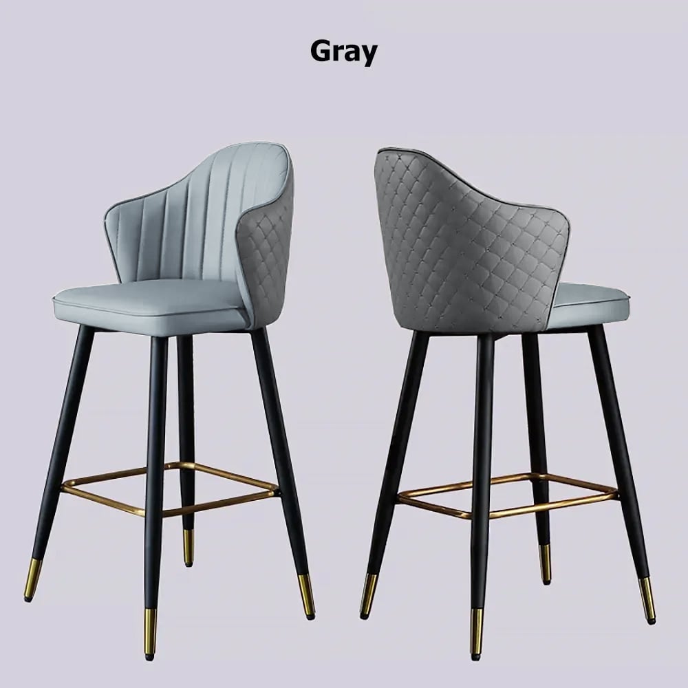 Customer Reviews for Modern PU Leather Bar Stools or Counter Stools with Upholstery Gray