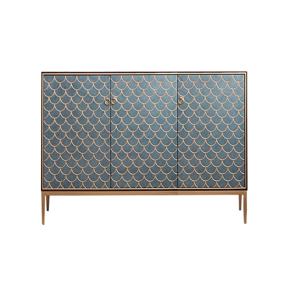 Questions and Answers for Modern 47" Wood Sideboard with 3 Doors & Adjustable Shelves