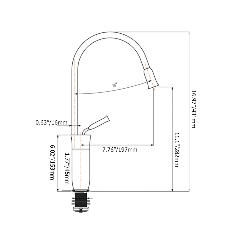Perguntas e respostas para Torneira de lavatório Tront Monobloc para bancada de banheiro em latão sólido em ouro escovado