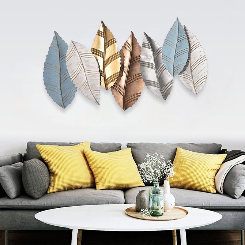 Questions and Answers for 3D Modern Creative Leaves Wall Decor Metal Overlapping Accents