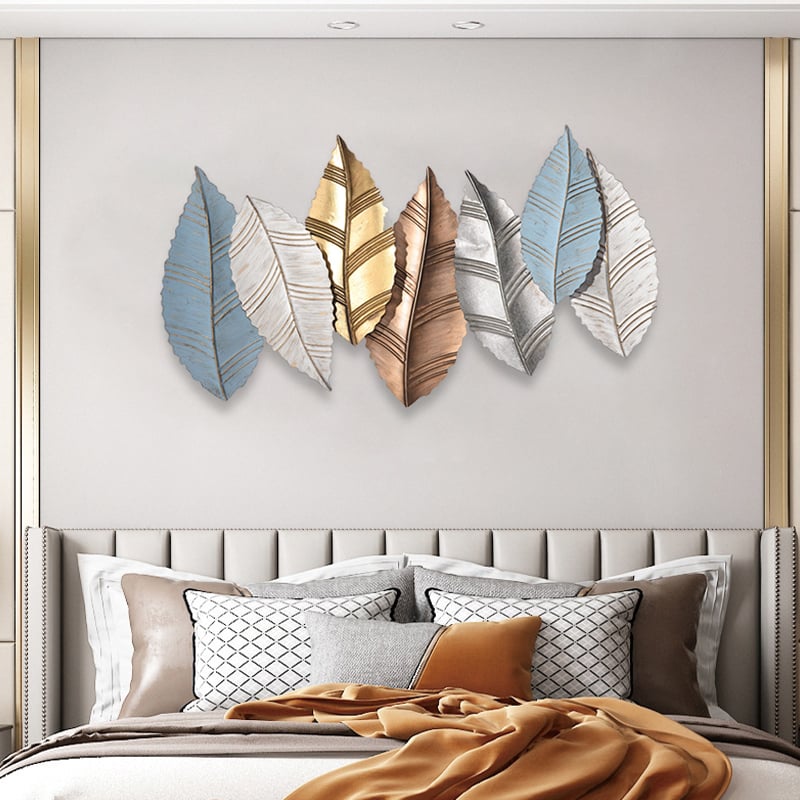 Questions and Answers for 3D Modern Creative Leaves Wall Decor Metal Overlapping Accents