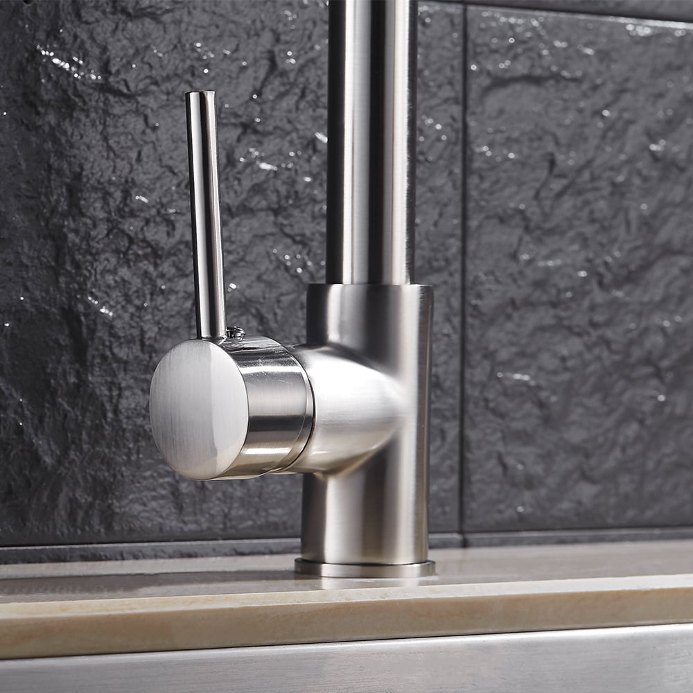 Questions and Answers for Brewst Commercial Pull Out High-Arc Kitchen Faucet Single Handle in Brushed Nickel