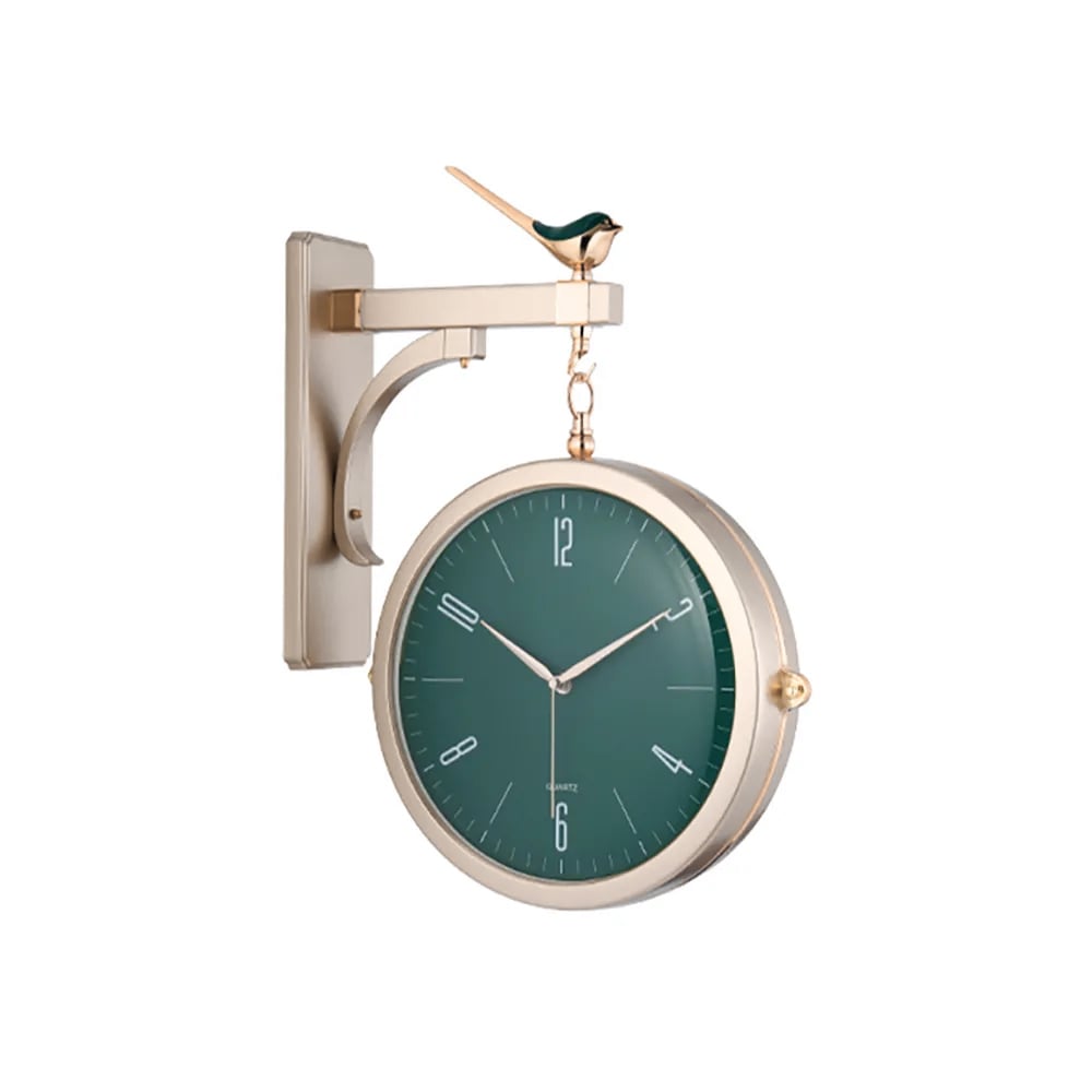 Customer Reviews for Modern Double-Sided Wall Clock Green Minimalist Hanging Clock