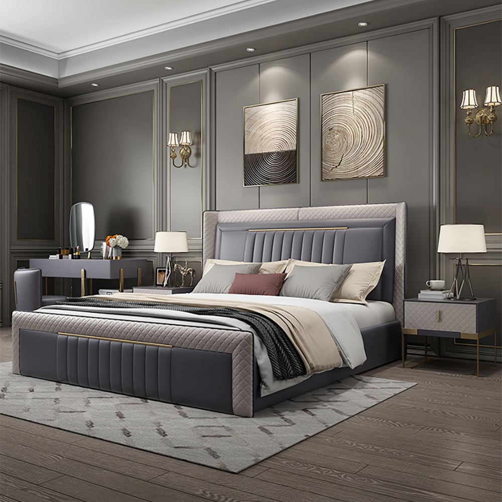 Customer Reviews for Modern King Wingback Bed