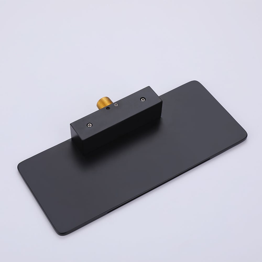 Hodnocení zákazníků pro položku Vodopádový nástěnný matný černý koupelnový dřez s jednou rukojetí masivní mosaz