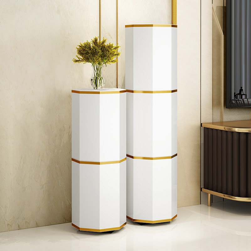 Questions and Answers for White Swivel Shoe Cabinet with 1 Door Modern Entryway Shoe Storage Cabinet in Small