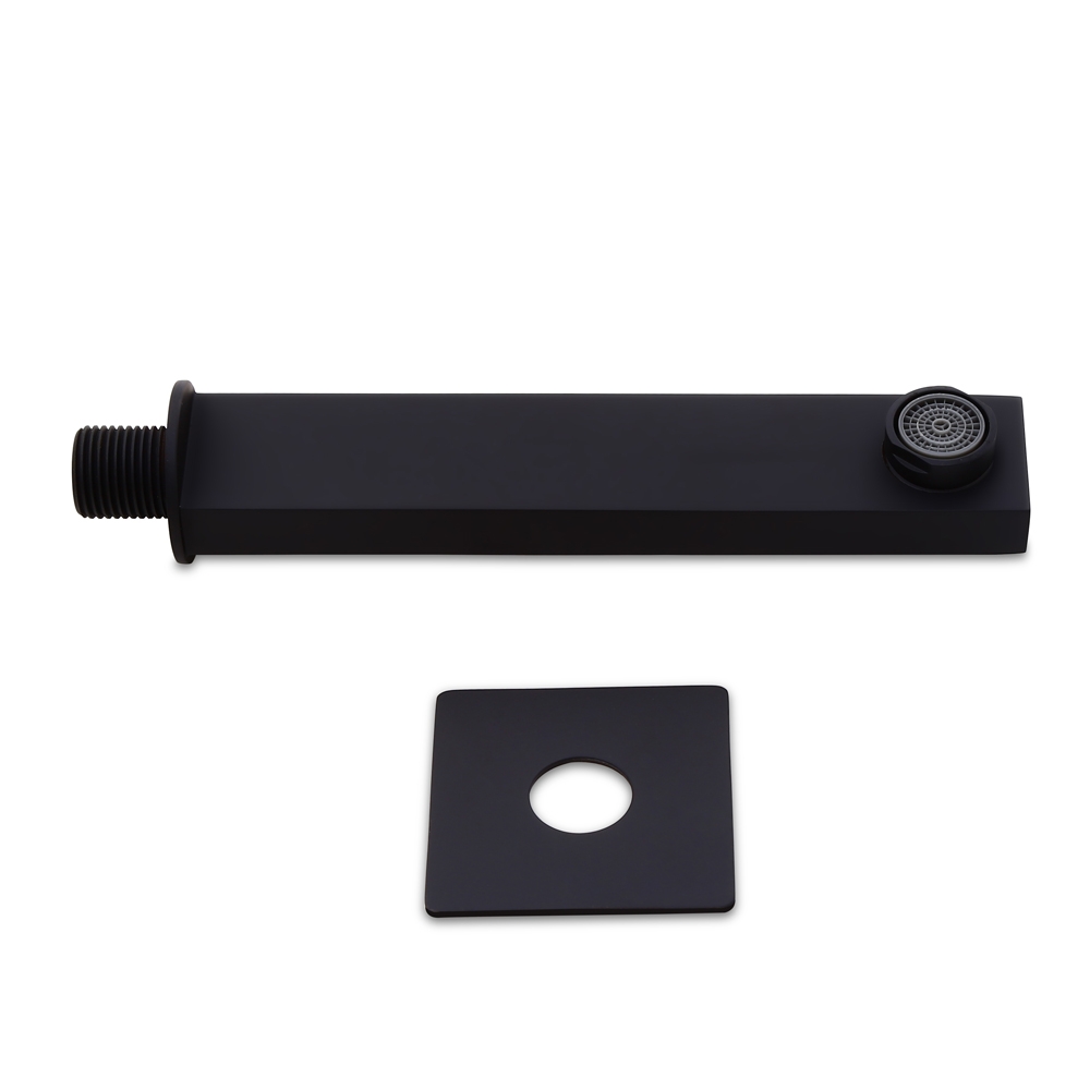 Customer Reviews for Contemporary Square Solid Brass Wall Mounted Tub Filler Spout in Matte Black Finish