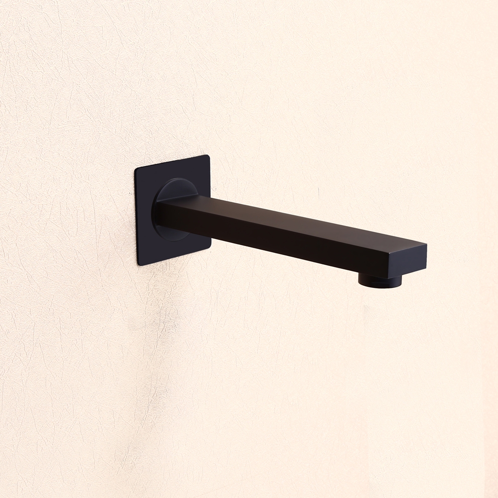 Customer Reviews for Contemporary Square Solid Brass Wall Mounted Tub Filler Spout in Matte Black Finish