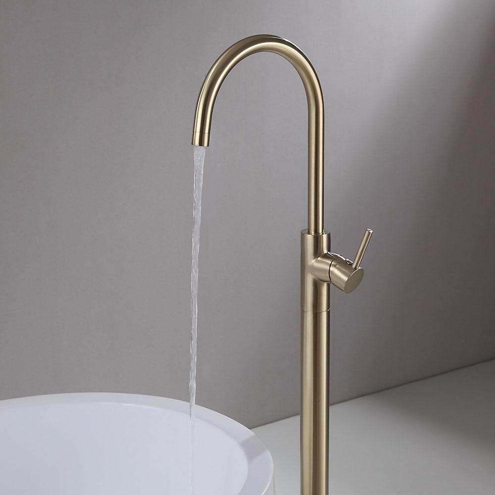 Questions et Réponses pour Brewst Robinet de Remplissage Mitigeur de Baignoire au Sol en Laiton Massif