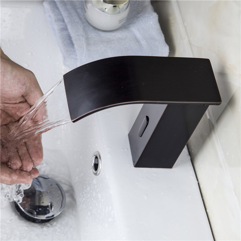 Customer Reviews for Milly Waterfall Automatic Sensor Hot & Cold Bathroom Sink Faucet Touchless Antique Black