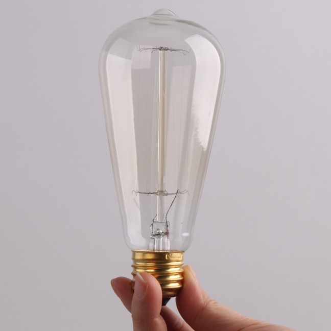 Customer Reviews for 40W E27 Vintage A-Shape Brass Edison Incandescent Bulb