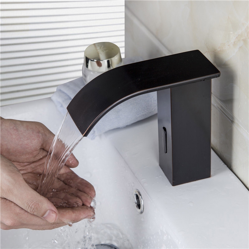 Customer Reviews for Milly Waterfall Automatic Sensor Hot & Cold Bathroom Sink Faucet Touchless Antique Black