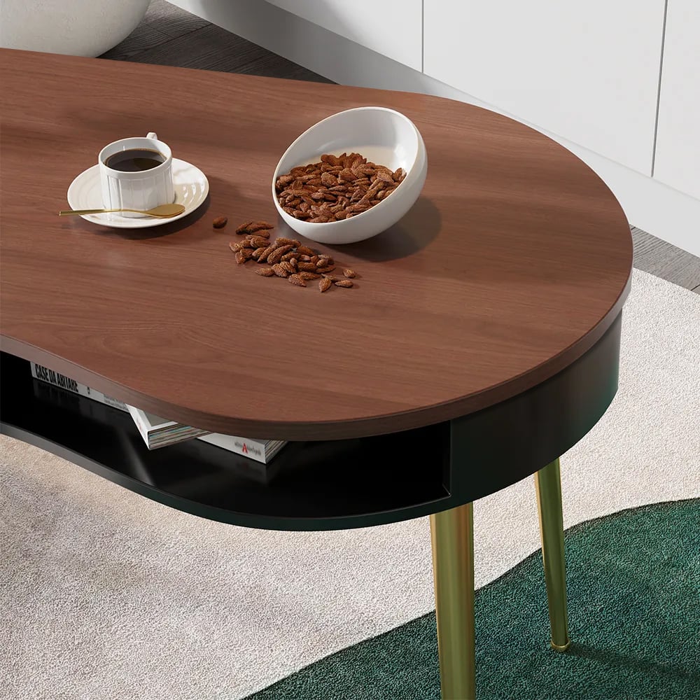 Hodnocení zákazníků pro položku Moderní černý a zlatý zakřivený kancelářský stolní počítačový stůl s policí a úložným prostorem