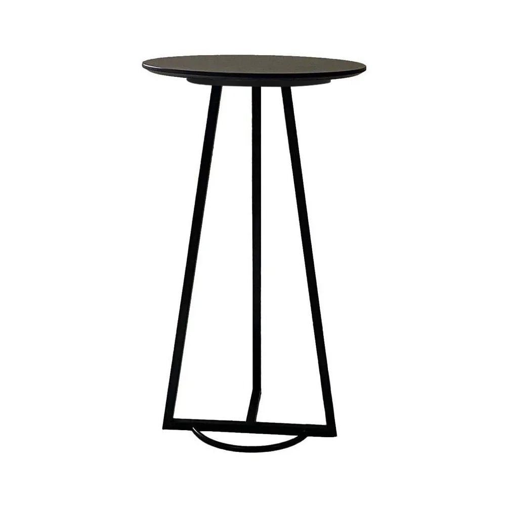 Questions and Answers for 600mm Modern Metal Black Bar Table with Round Top Metal Legs