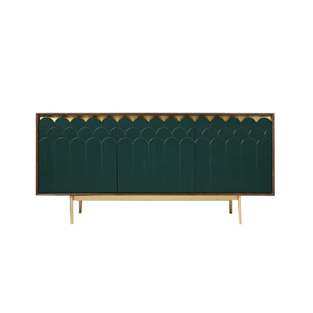 Avis Clients sur Buffet de rangement Green Credenza de 59 po, Mid-Century Moderne