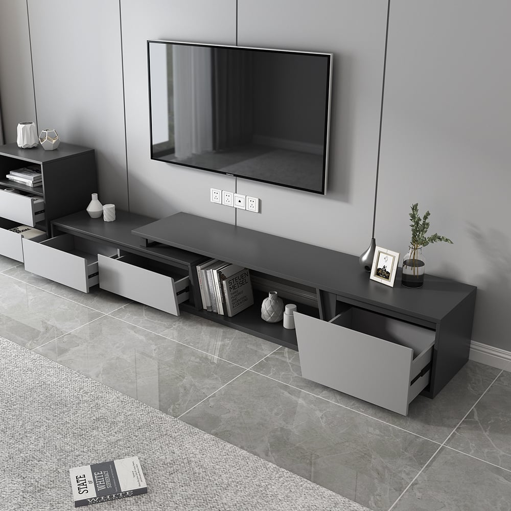 Questions and Answers for Fero Extendable TV Stand with 3 Drawers(1800mm-3048mm)